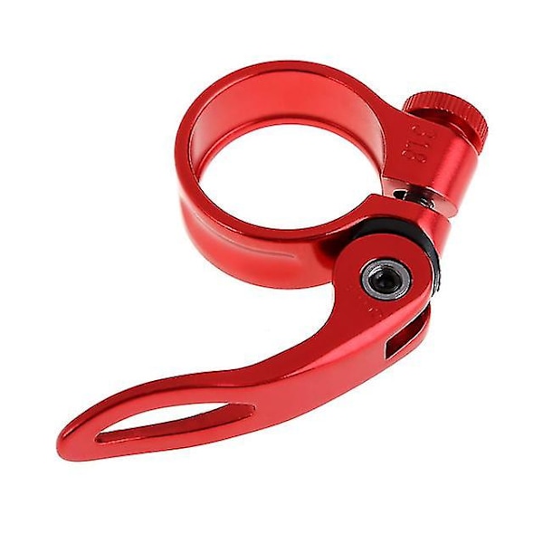 Snabbkopplingscykelstolpsklämma Aluminiumlegering Mtb-rörklämma (2 st, röd) -t