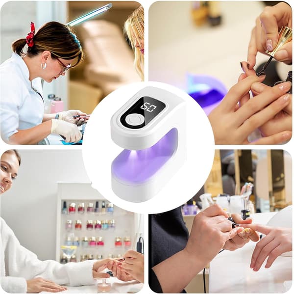 Mini UV Nail Lamp Rechargeable Flash Curing Lamp UV Lamp for Gel Polish Nails
