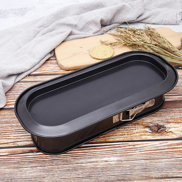 Sort rustfrit kageform i rustfrit stål Løft din bagning med formen Professionel og højere holdbarhed kageform nonstick Ovnsikker op