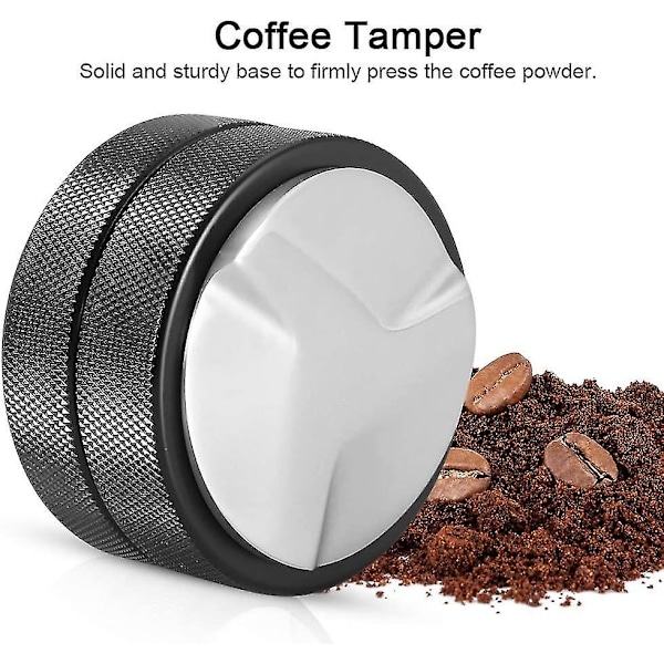 Hjemmebærbar rustfri stål kaffepresser værktøj (sort, tre blade)