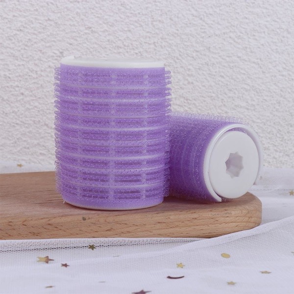 2 stk. Hårruller Curlers Pandehår Selvhæftende Hårkrøller Styling Kvinder DIY Makeup Værktøjer Styling Værktøj til DIY Lilla