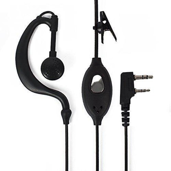 Toveis Amatørradio Hengeøre Mikrofon Headset Walkie-talkie Ørepropp Hodetelefon Headset Passer For Baofeng Uv5r Serie Walkie-talkie