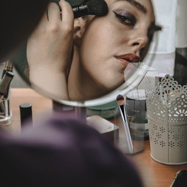 1 stk. Transparent Akryl Cover Støvfri Makeup Pensel Opbevaringscylinder