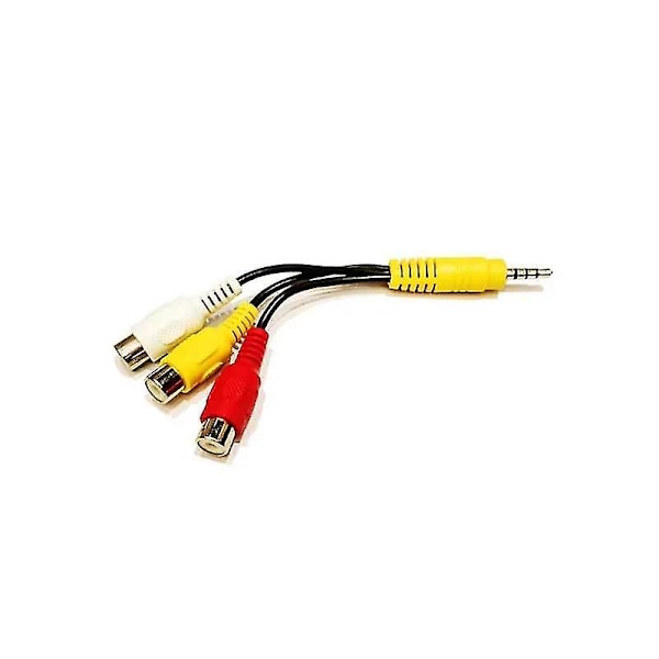 3,5 mm:n 3 RCA-kaapeliin videokomponentti AV-sovitinkaapelin komposiitti Letv Box 2 -pakkaus -t