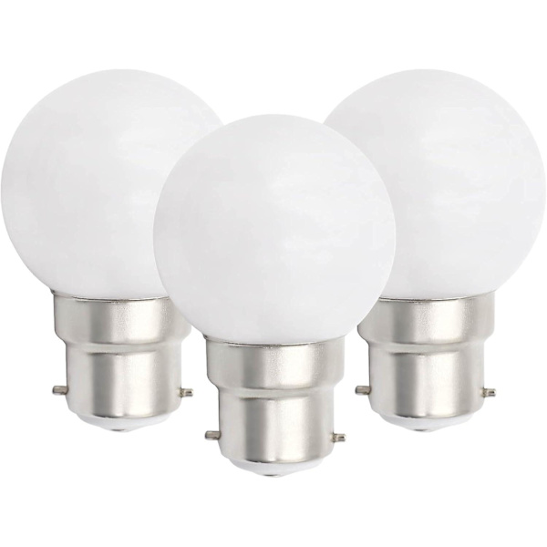 6 kpl B22 LED-lamppu 3W Golfpallolamput B22 Bajonetti Pieni pallolamppu Himmennettävä