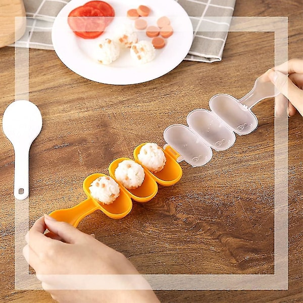 Kök Form Verktyg Diy Risboll Form 3 Jämnt Risboll Form Sushi Rulle Gör Kit