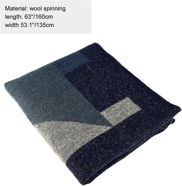 Vinterhalsduk Sjal Poncho Cape - Dame Varm Åpen Front Trykt Vendbar