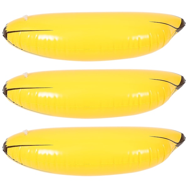 3 stk. oppblåsbare banan-kastespillrekvisitter for festdekor