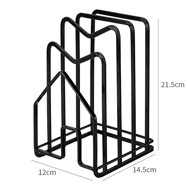 Skjærebrettstativ, skjærebrettorganisatorstativholderstativ, tallerkener tallerkener grytepannelokkstativorganisator for kjøkken