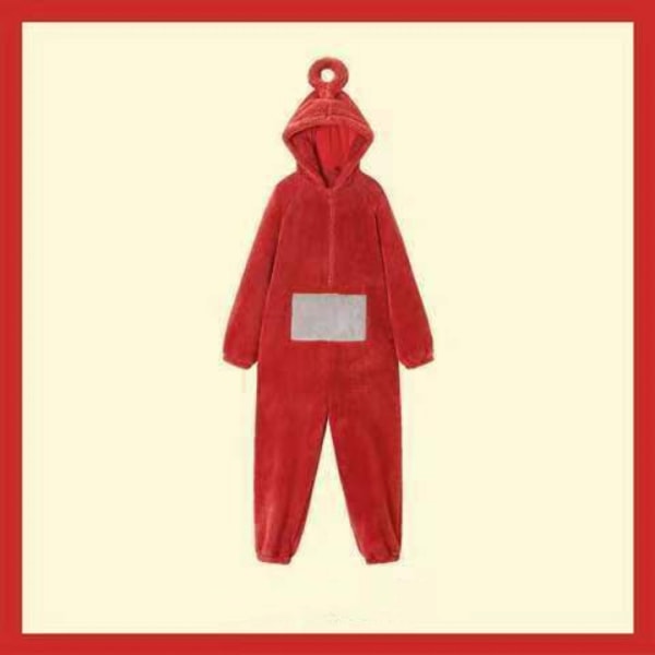 Teletubbies Pyjamas Vuxna barn pojkar flickor söta flickor tecknade hemkläder vinter förtjockning varm Red L 163-168cm