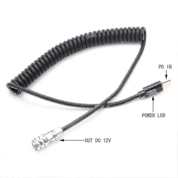 Bmpcc 4k Usb Type-c Pd-strömkabel till Bmpcc-kamera och de flesta Usb-c Pd-enheter