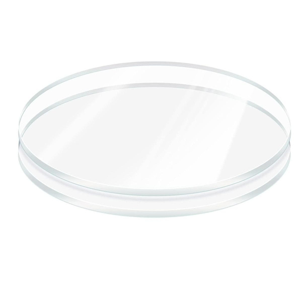 2 Stykker 6mm Tyk Rund Plexiglas Plade, 15cm Diameter Klar Akryl Cirkel, Kage Disk Akryl S