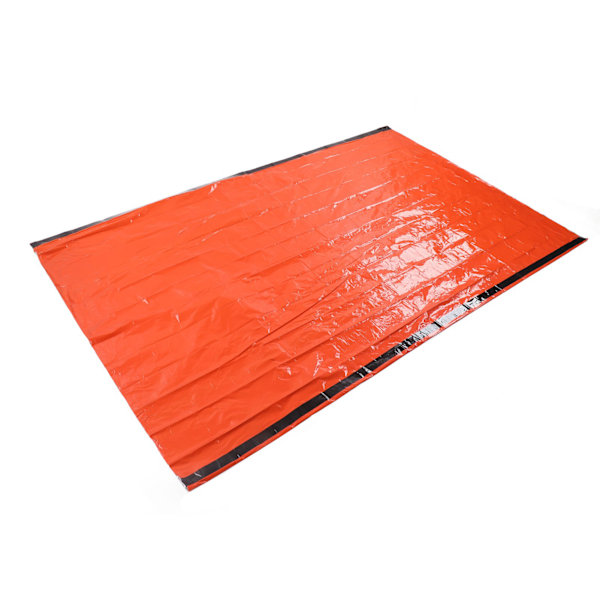 Tält Nödskydd Övernattning Skyddande Enkellager Varmt Aluminiumtält med Armband för Jordbävningshjälp Orange 0.3