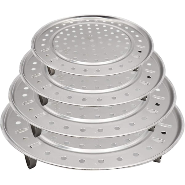4 stk. Rundt Dampstativ i Rustfrit Stål til Trykkoger, 20/22/24/26 cm