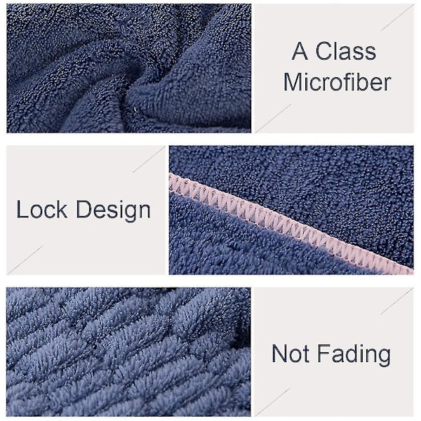 2-pack mikrofiberhårhandduk, supermjuk och superabsorberande, snab torkande