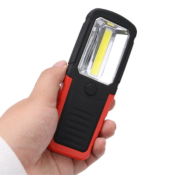 Cob Led lommelykt arbeidsinspeksjonslys med magnetisk base og justerbar krok
