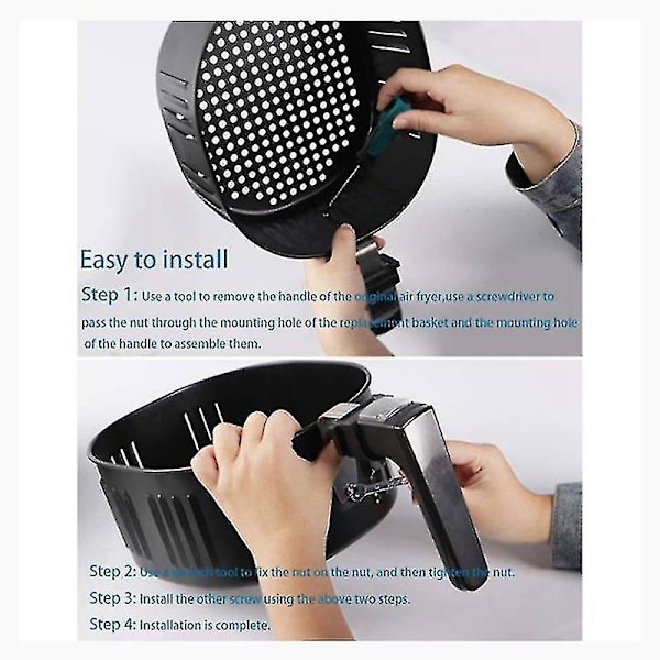 Airfryer-erstatningskurv til Power Xl Dash Gowise Usa Cozyna 5,5qt Airfryer, Airfryer-tilbehør