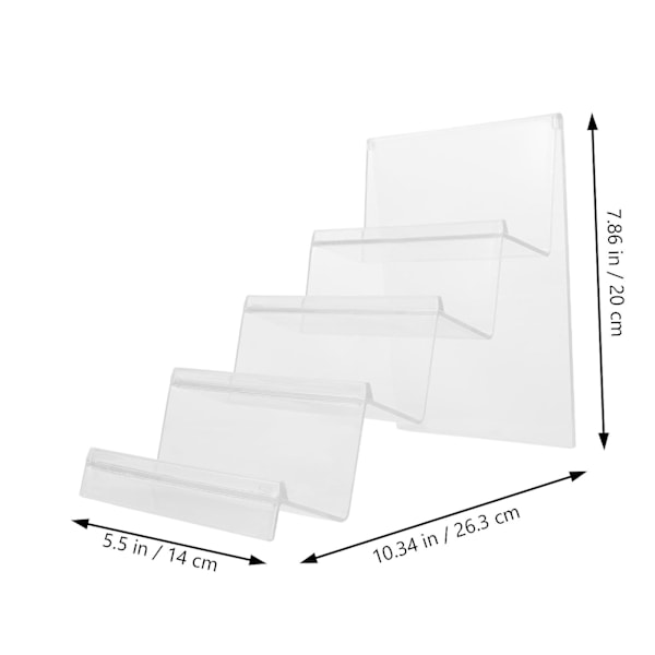 2 stk. Punge Display Stativ Akryl Tegnebog Display Stativ Smykker Clutches Organizers