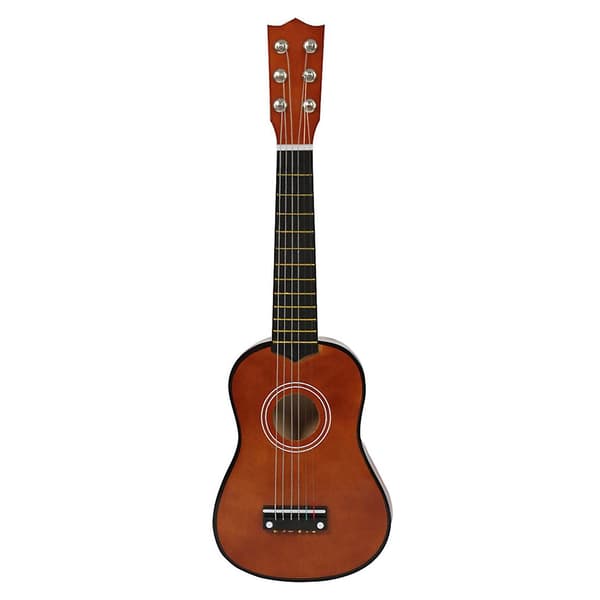 21 tum 6 strängar liten mini gitarr basgitarr med plektrum strängar musikinstrument leksak för barn