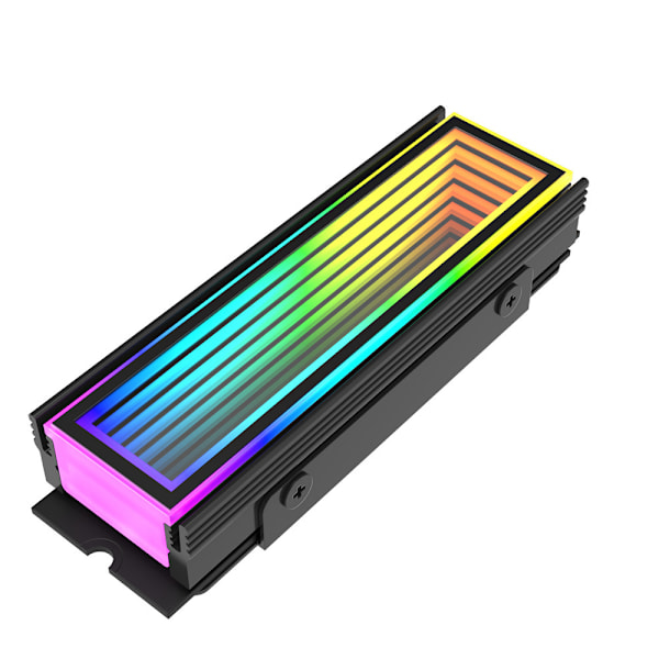 5v Argb Sync Dator 2280 Ssd M2 Kylare Pc Rgb M.2 Nvme Kylning Kylfläns Solid State Drive Cooli