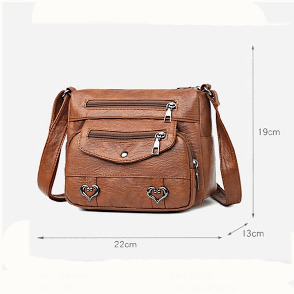 Dame Crossbody Taske Tote Håndtaske SORT black