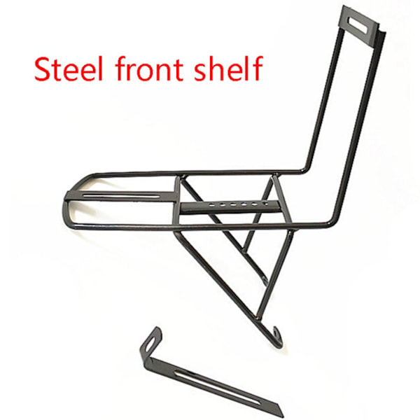 2x Cykel Front Bagagebærer Cykel Front Bagagebærer Cykelholder Kurve Hylde Cykling Cykel Stativ