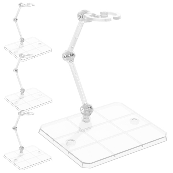 4 stk. Actionfigur-stativer Actionfigur-displayholder Justerbar dukke-model-støtter