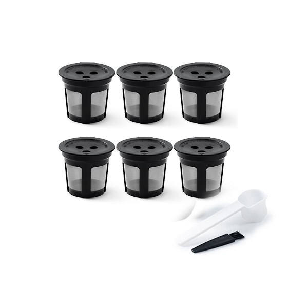 Återanvändbara K-koppar för Ninja Dual Brew kaffebryggare, återanvändbar K-pod med rengöringsborste, permanenta K-koppar