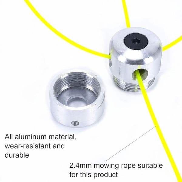 Universelt børstehode i aluminium, trimmerhode erstatning nylon line spole for børste kutter gressklipper tilbehør