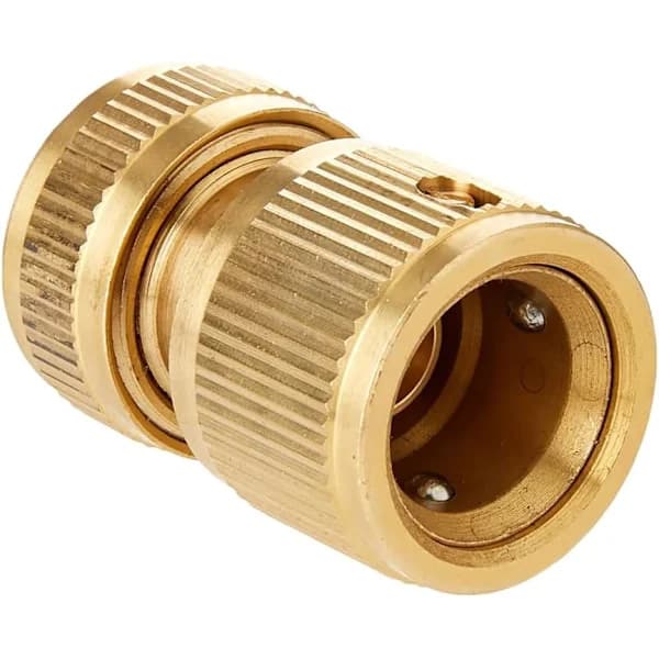 4-pack 1/2 tums trädgårdsslang snabbkopplingar massiv mässing för utomhusbevattning kök trädgårdsslangkopplingar guld 4pcs