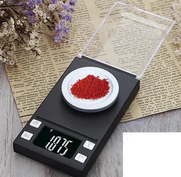 Elektronisk digitalvåg 100g/0,001g med tarafunktion