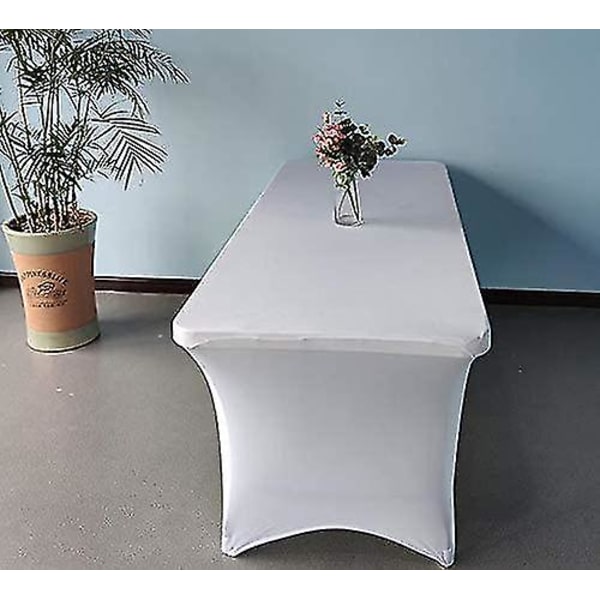 Rektangulært elastisk dug til cocktailbord, bryllupsbord, bar, banket, fest