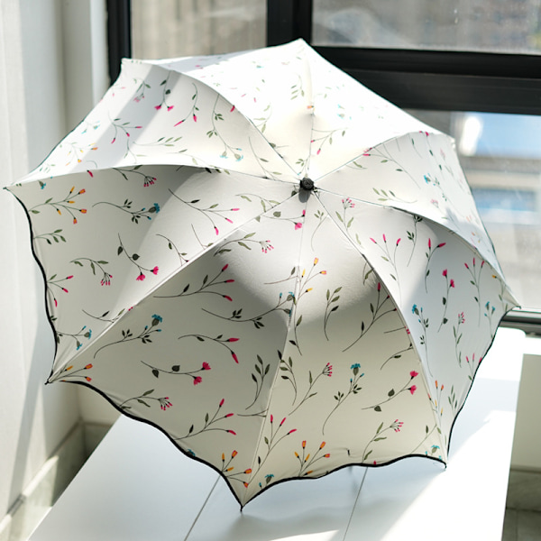UV Solparasol Kompakt Foldbar Rejseparaply Automatisk Åbning Cl