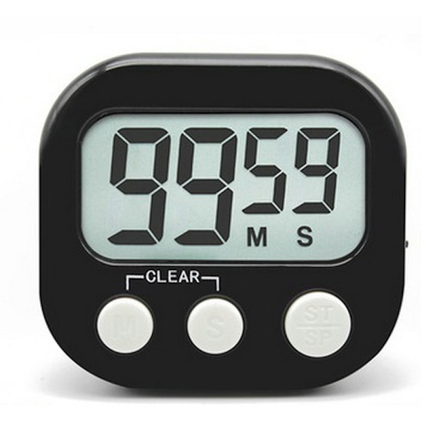 Liten digital timer för matlagning, bakning, sport, kontorsmöten, multifunktionell räknare upp nedräkning magnetisk baksida