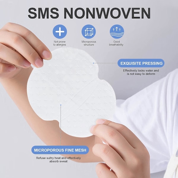 Osynliga svettabsorberande armhåle-pads - 120-pack engångs armhåle-pads för män och kvinnor