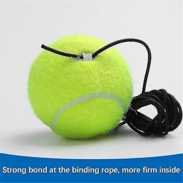 Tennis Trainer - Bärbar Tennisboll Tränare Bas Med Elastiskt Rep Och 3 Träningsbollar, Tennis Se