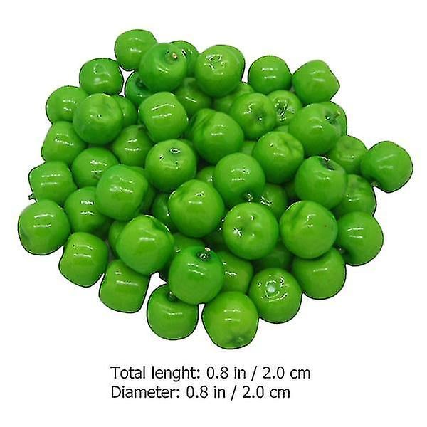 50 stj. artificiella frukt små äpplen rekvisita DIY artificiell mini äpple äpplen rekvisita falska äpplen skum frukt hantverk