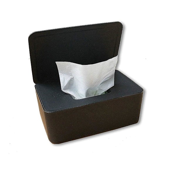 Servietdispenser, støvtæt tissues opbevaringsboks etui vådservietter dispenser holder med låg til hjemmet