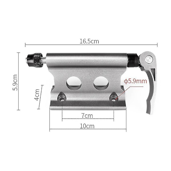 Mtb Mountain Road Bike Front Fork Stand Holder Bicycle Quick Release Fixed Clamp1pc-grå