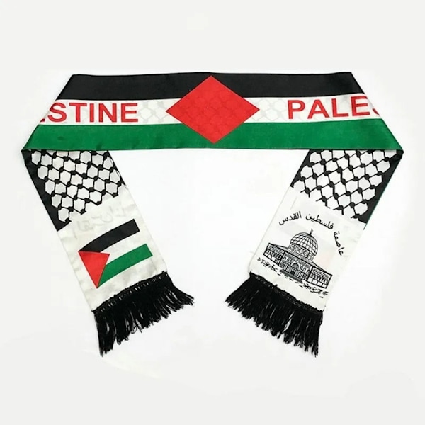 Flaggscarf Tryckt Satin Flaggscarf 3