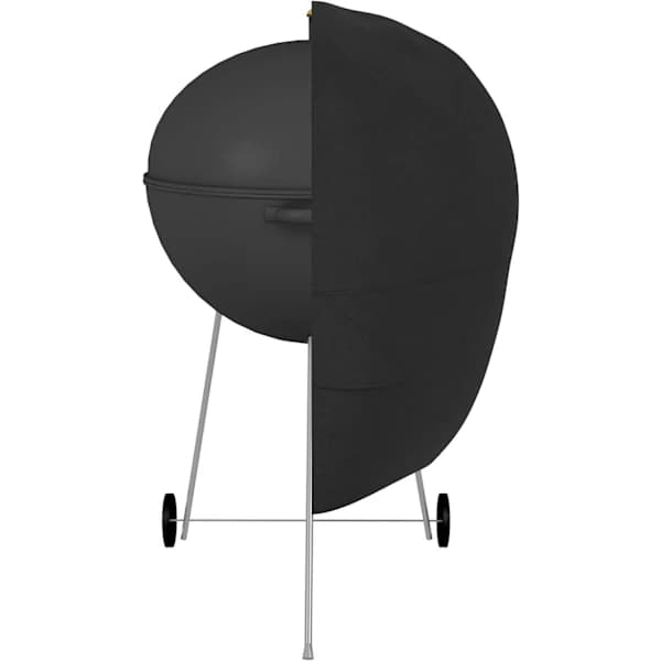 Rund kulgrillovertræk Vævet polyester Vandafvisende Ventileret til udendørs brug Sort 71 x 71 x 96,5 cm