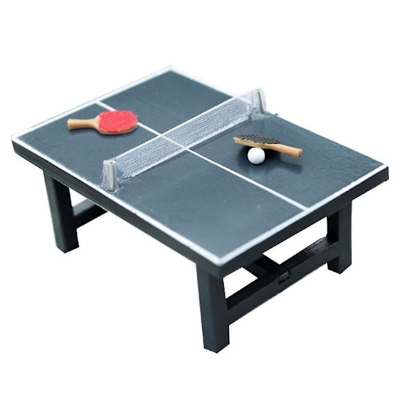 1 Set of Mini Adornment Accessories Miniature Table Tennis Table Plaything