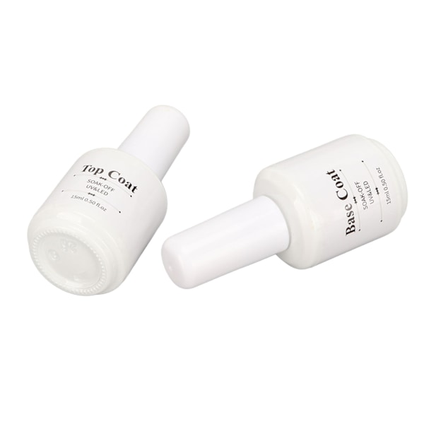 Nagelbas och Topplack Set Super Ljus Långvarig Säker UV Gel Polish Nagelkonst Set för Nagelsalong 0.2