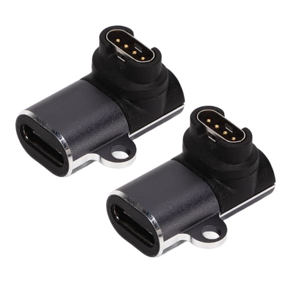 2 kpl Garmin - Type C Naaras -adapteri Ammattimainen Mini USB C -adapteri Garmin-älykelloon
