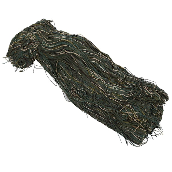 Utomhus Spandex tunn motorcykelcykel skidmask med Ghillie Suit Thread kamouflage lätt Hu