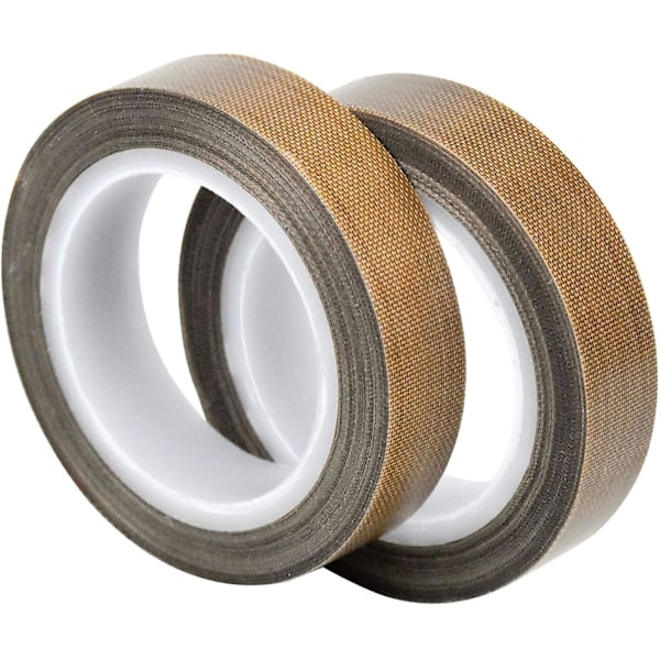 2 ruller Ptfe-tape, Teflon-tape, højtemperaturstape, -100 - +260 Ptfe