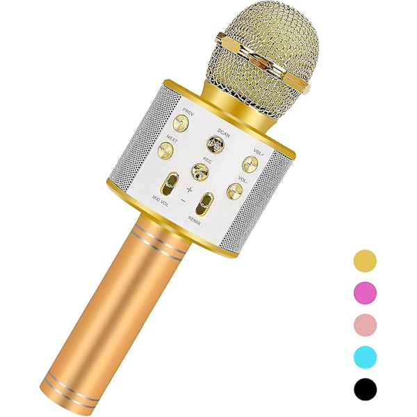 Karaoke Mikrofon Til Børn, Legetøj Til Piger 3-14 År, Trådløs Bluetooth Karaoke Mikrofon Fødselsdagsgave Til 8 9 10 11 År Gamle