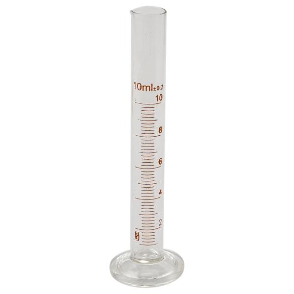 8 Mätcylinder - 5ml, 10ml, 50ml, 100ml - Premium Glas - Innehåller 4 Rengöringsborstar + 6 X 1