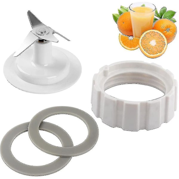 Knivblad med burkbaslock-kit kompatibel med Hamilton Beach Blender-delar