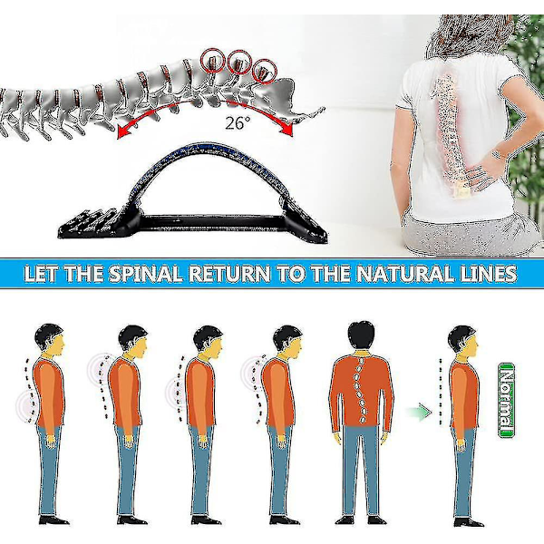 Ryggstrekker, korsryggsmertelindringsenhet, ryggradstrekker/ flernivås ryggmassasjer korsrygg, smertelindring for prolaps, isjias, skoliose, lav